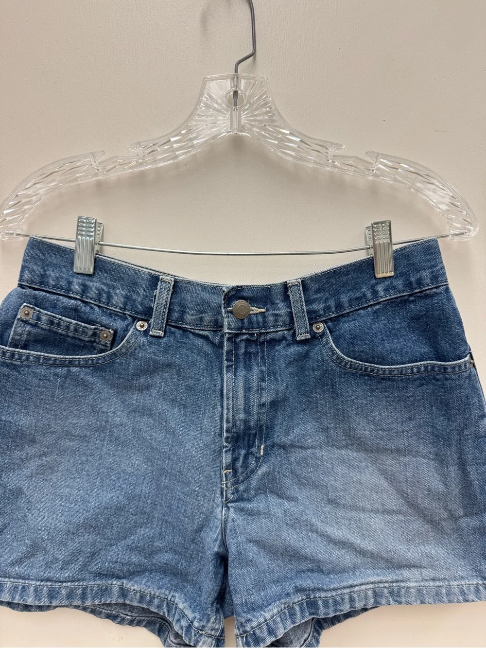 VINTAGE 100% Cotton Old Navy Blue Denim Shorts 8 90’s Y2K Normcore Retro